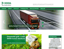 Tablet Screenshot of dekra-berufskraftfahrer.eu